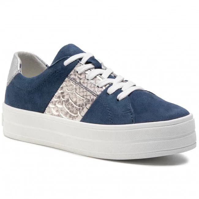 WOMEN'S MARCO TOZZI TRAINERS NAVY/COMB 890 UK SIZE 5 EU 38