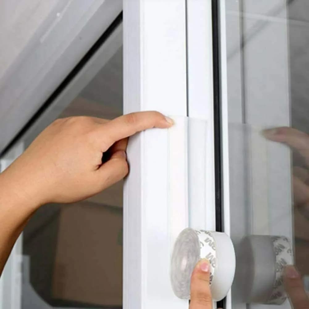 Silicone Door Bottom Seal Strip Tape 5 meter Transparent Weather Stop Insects