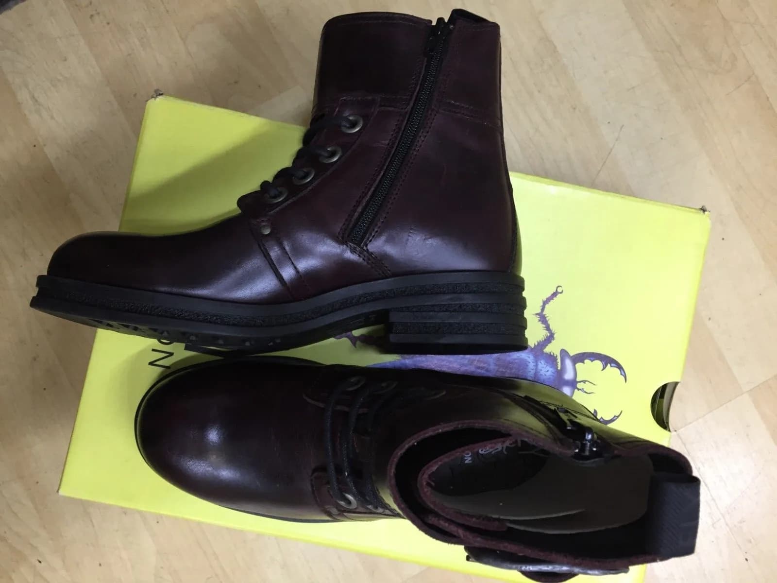 Fly London Womens Boots KARA664FLY Ankle Rug Leather - 3 UK - 36 EU RUG WINE