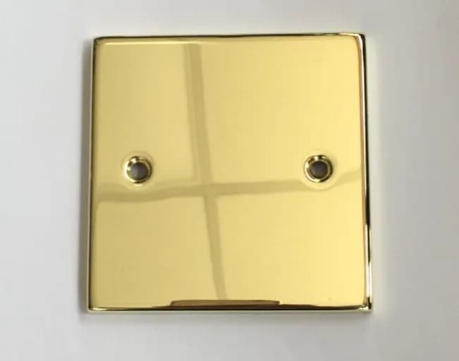 Volex 1- Gang Single Brass Blanking Plate
