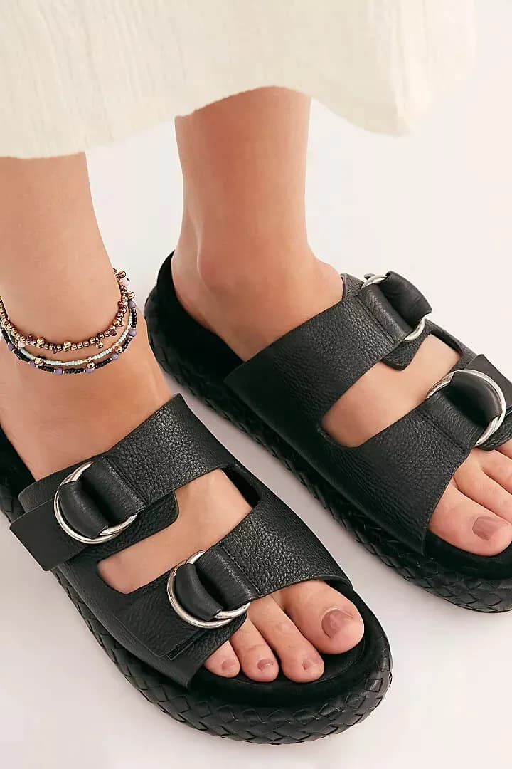 Free People Women's Panama Footbed Sandals rrp $128.00 Chunky Sandals Eu 41