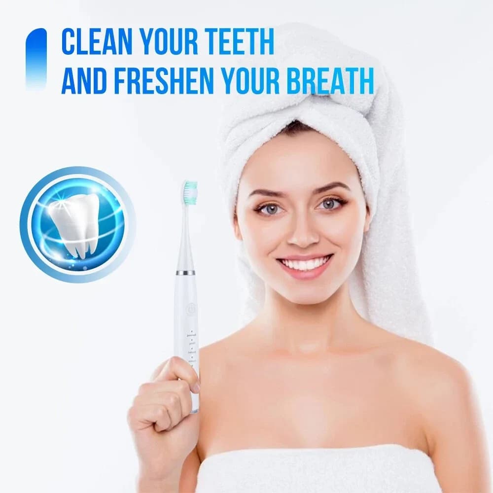 6 In1 Ultrasonic Electric Dental Scaler Tooth Stain Calculus Plaque Remover Tool