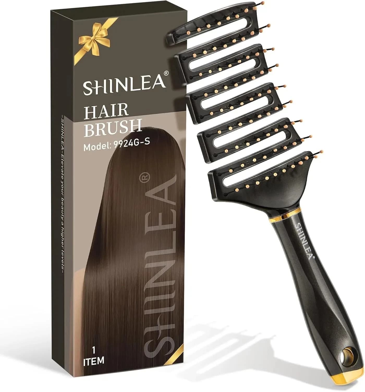 Hair Brush - SHINLEA Detangling brush Anti Tangle for Wet & Dry Use