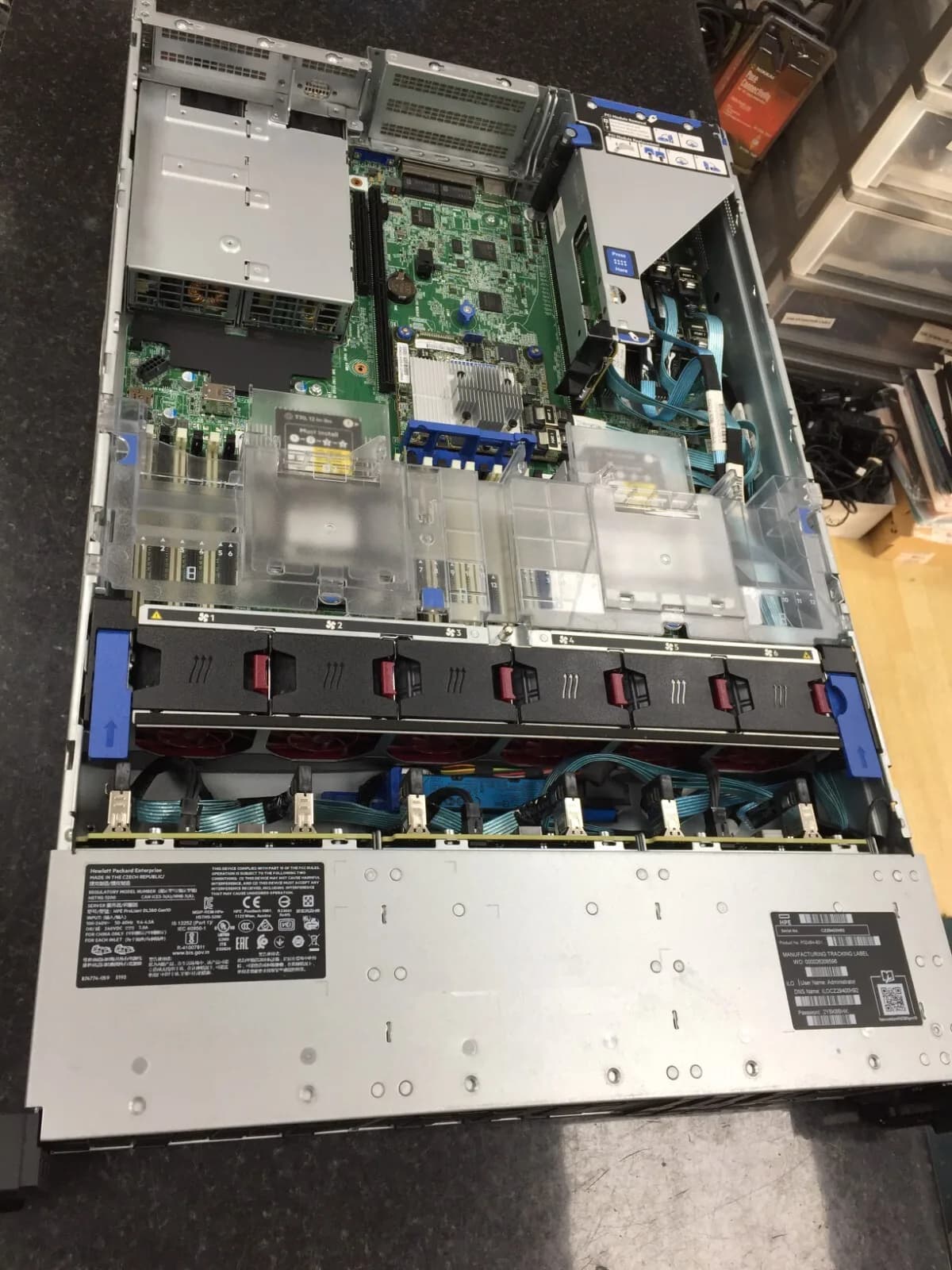 HP PROLIANT DL380 GEN 10 SERVER 64GB RAM INTEL 2X XEON SILVER 4210 CPU 10 CORE