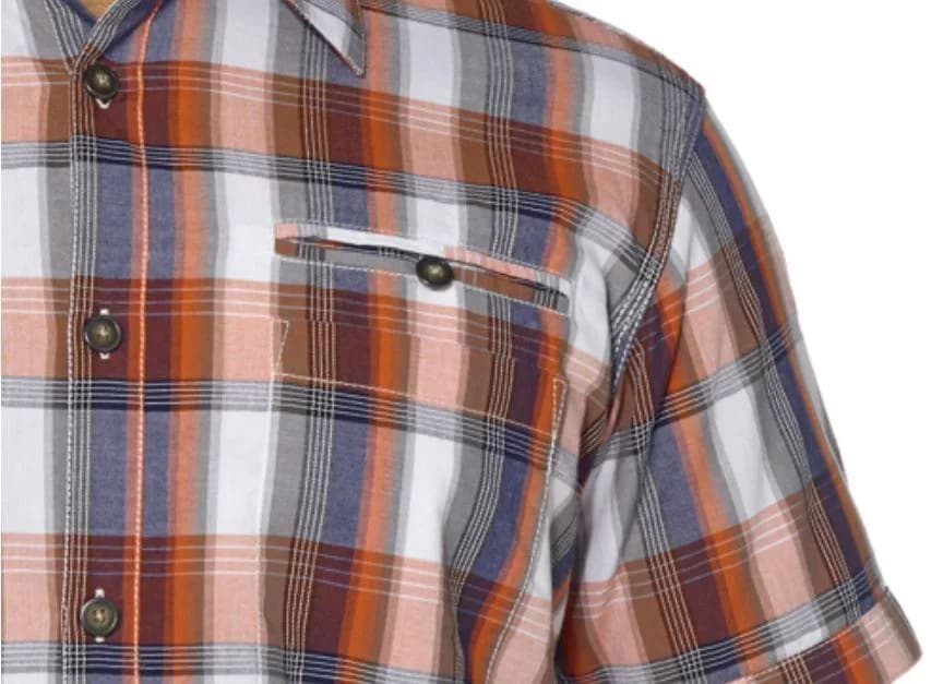 Dakota Grizzly Men's Cody Short Sleeve Plaid Shirt Nectar