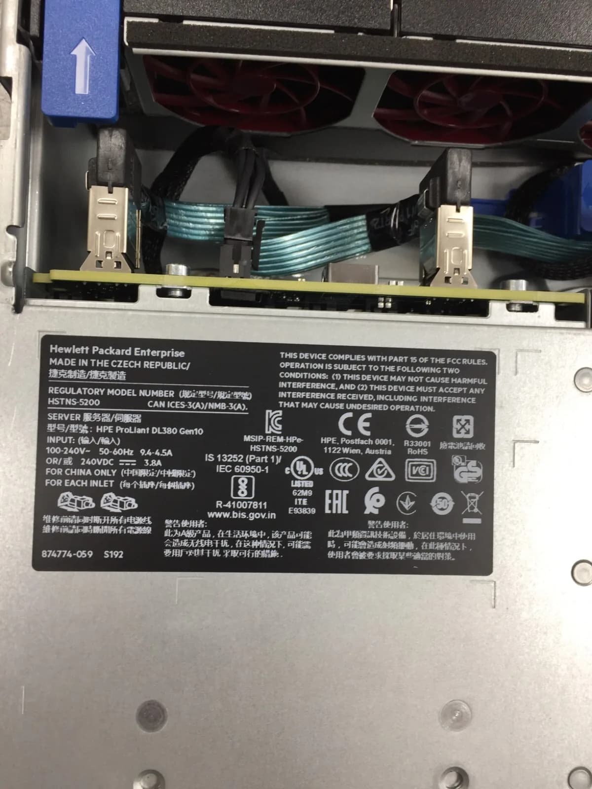 HP PROLIANT DL380 GEN 10 SERVER 64GB RAM INTEL 2X XEON SILVER 4210 CPU 10 CORE