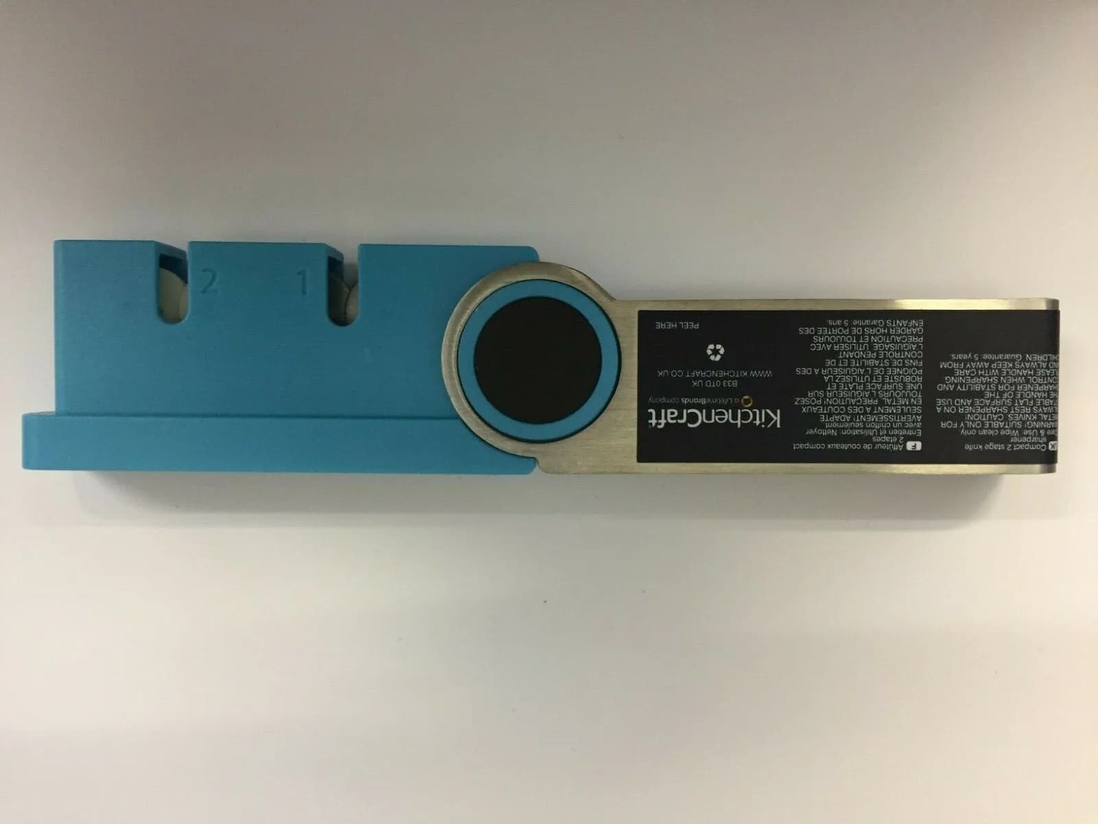 **NEW** KITCHEN CRAFT COLOURWORKS COMPACT 2 STAGE KNIFE SHARPENER CHOOSE COLOUR