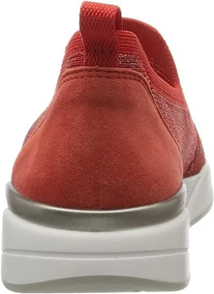 ARA Women's Slip On Trainers Candy Red