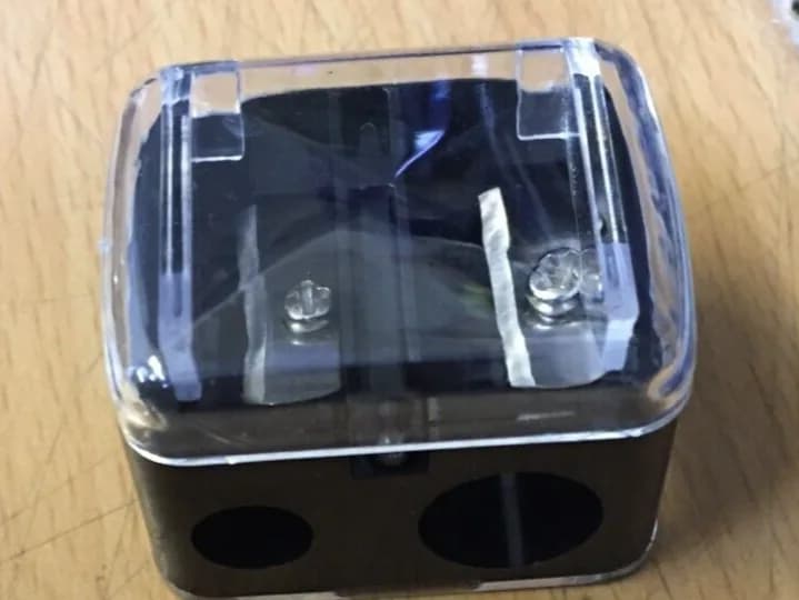 Eyeliner Sharpner Cosmetics Dual Double Pencil Eyeliner Sharpener Two Size Clear
