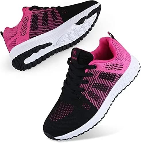 Youecci Women Lightweight Walking Shoes Ladies Lace Up Sneakers Running Trainer