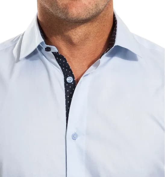 BYNARD ATHLETIC SLIM FIT LIGHT BLUE SHIRT BY CHESS LONDON
