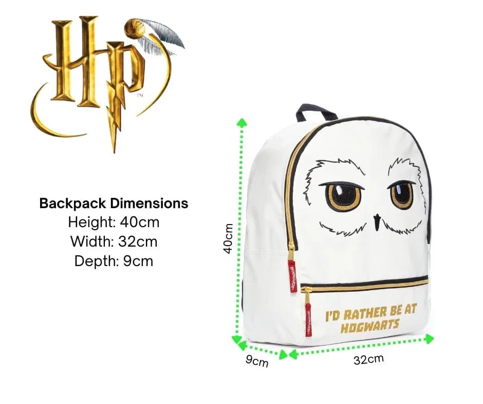 Luxury Harry Potter Kids Ladies Hedwig Howarts Travel Bag Fashion Backpack