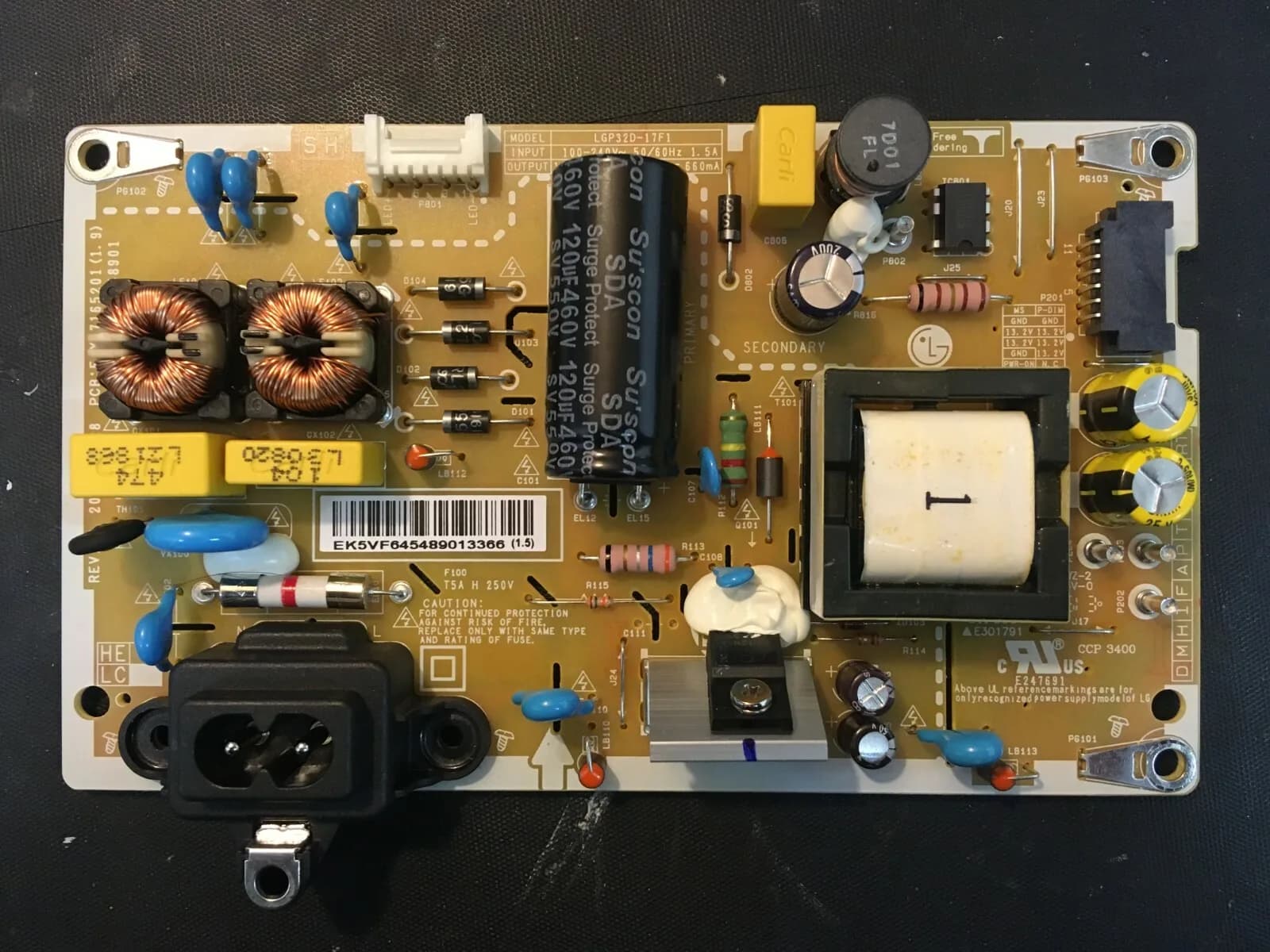 LG 32" TV 32LM630BPLA POWER BOARD PSU