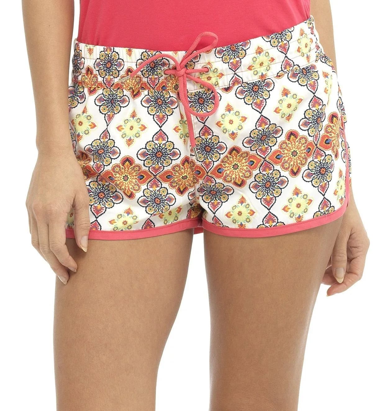 Tom Franks Ladies Tile Print Beach Shorts MEDIUM