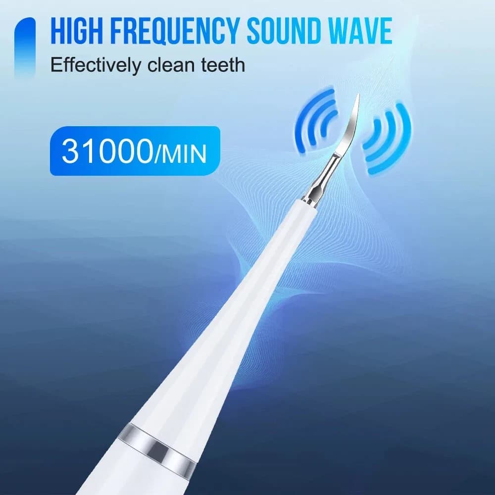 6 In1 Ultrasonic Electric Dental Scaler Tooth Stain Calculus Plaque Remover Tool