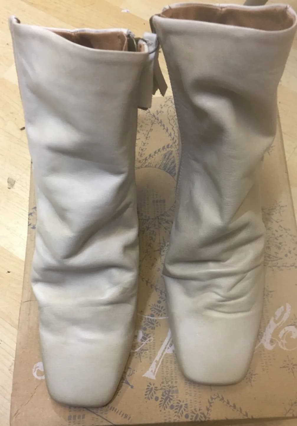 Free People Women's Leather Cybill Heel Boots EU 37 UK 4