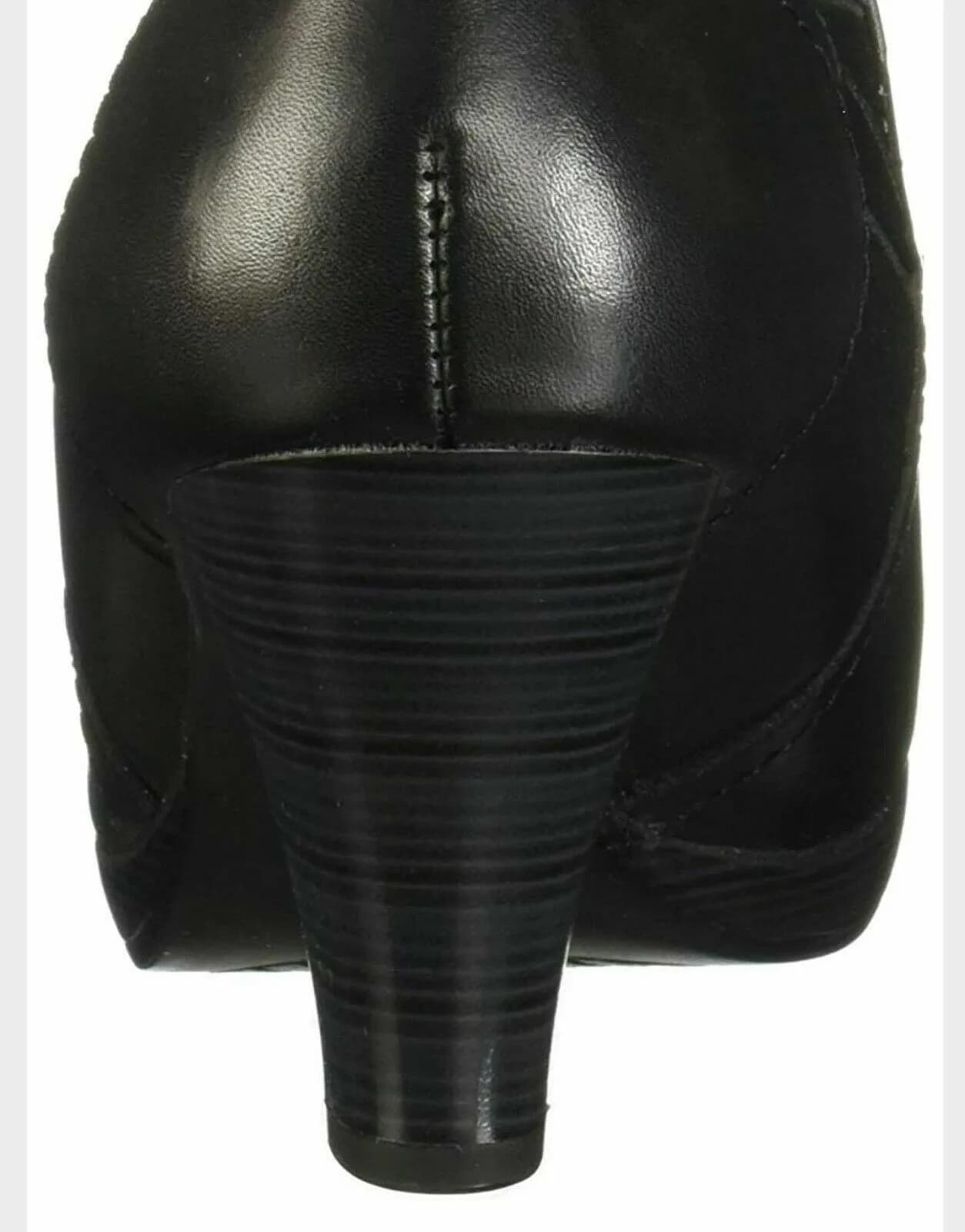 Flexi Mitzy Women’s Genuine Cow Leather Heeled Shoe Black UK Size 7.5