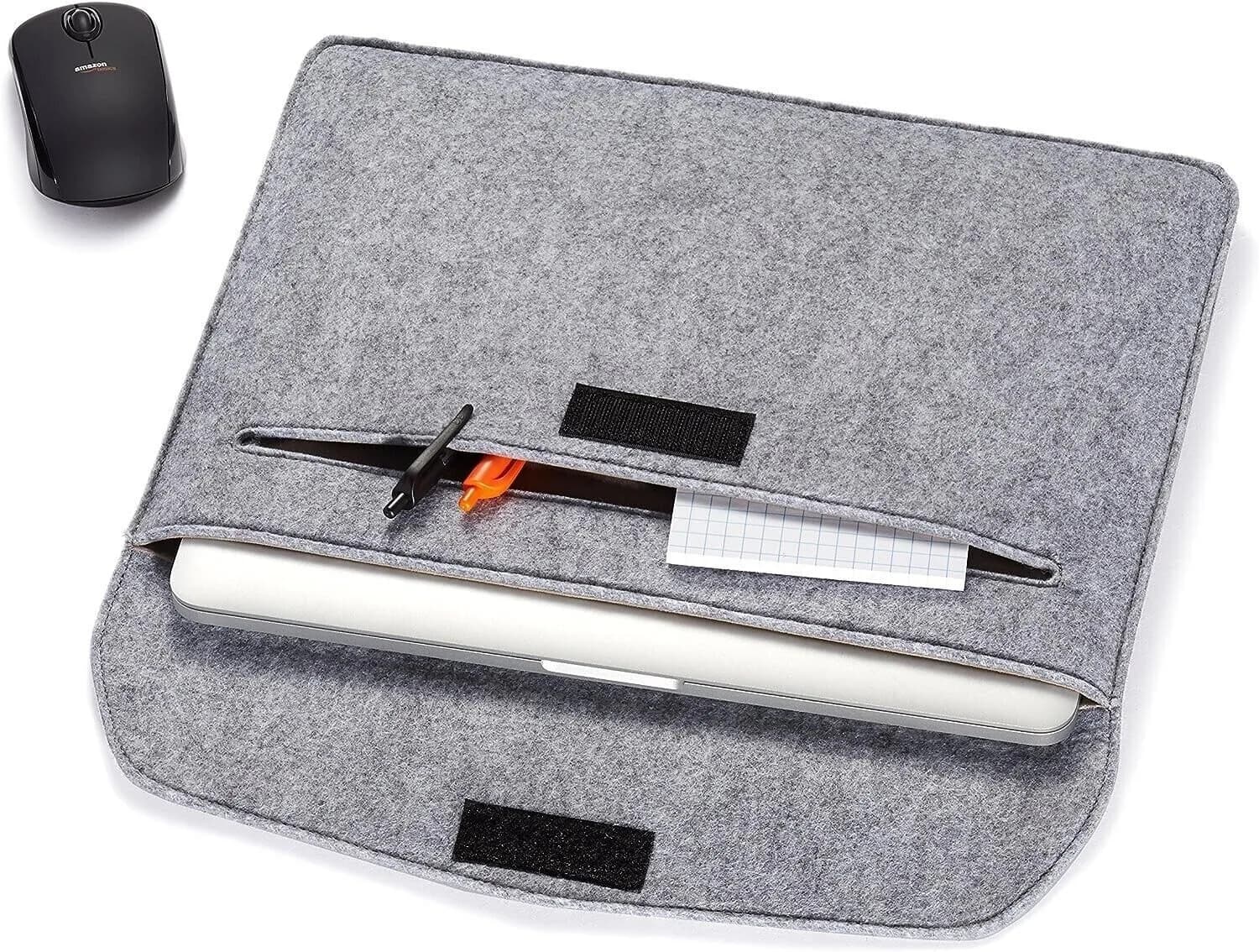 Laptop Sleeve Carry Case Cover Amazon Basics 13" Felt Laptop Sleeve - grey
