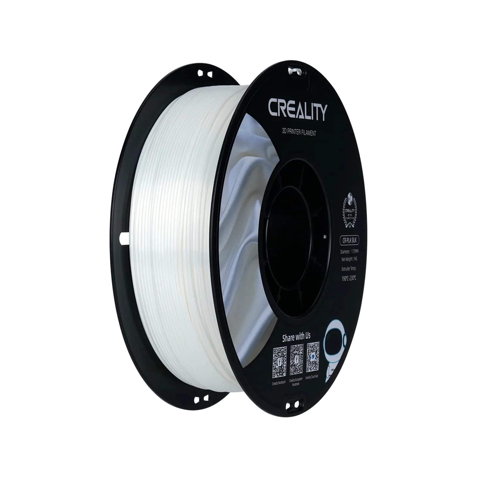 Creality 1.75mm PLA 3D Printing Filament 1kg CR-PETG WHITE