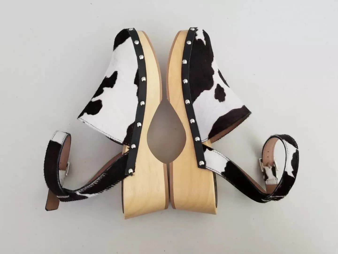 Free People X Unalira Kaia Cow Hair Clogs EU 41 UK 7
