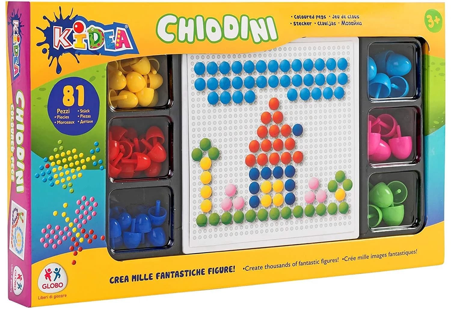 Kidea Plastic Mosaic Set (81-Piece) Building Toy Set Learning