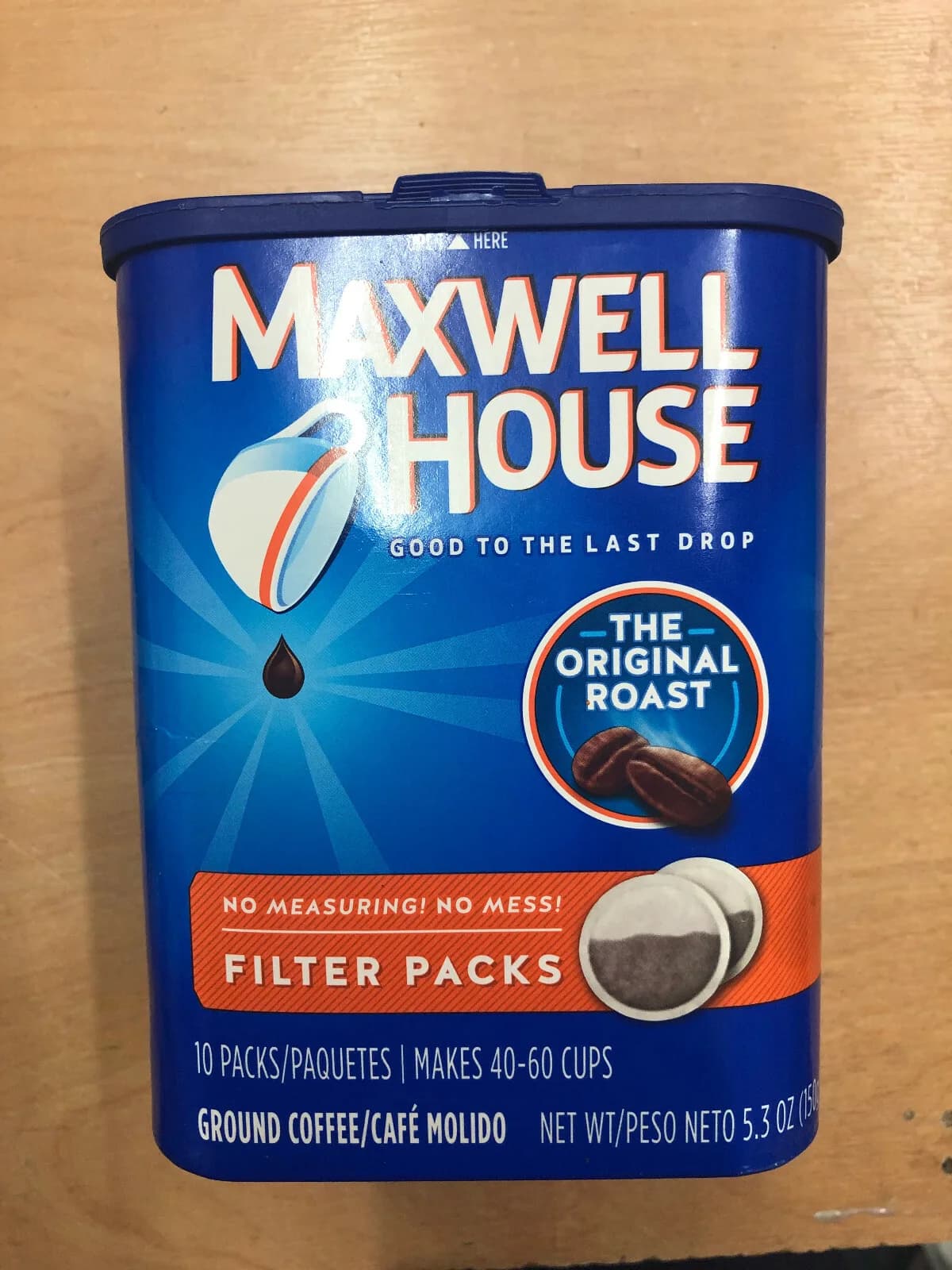 Maxwell House Coffee Original Filter 10 Packs