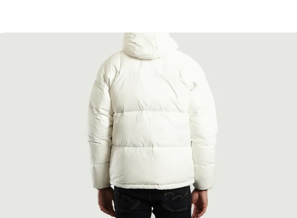 Schott NYC Ritch Mens Down Hooded Puffer Jacket Hooded White read description