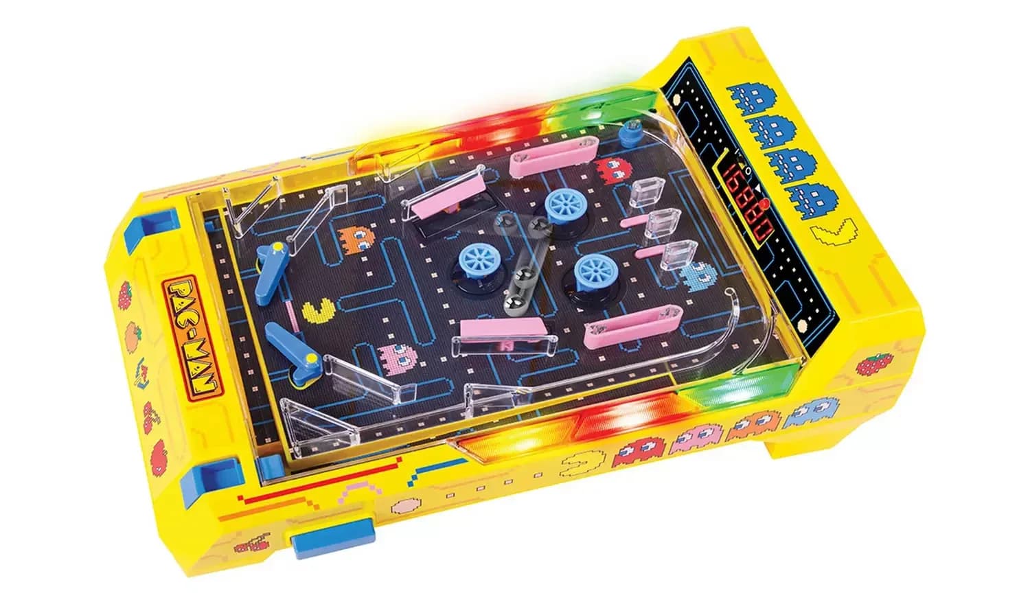 Menkind PAC-MAN Pinball Tabletop Game Retro Arcade Electronic Handheld Fun Gift