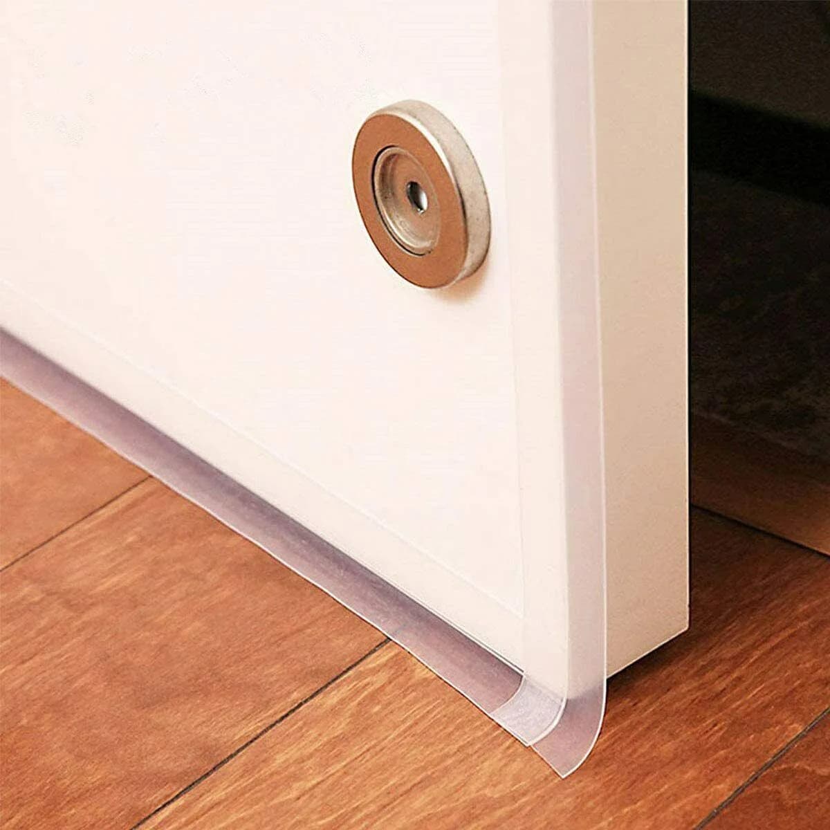 Silicone Door Bottom Seal Strip Tape 5 meter Transparent Weather Stop Insects