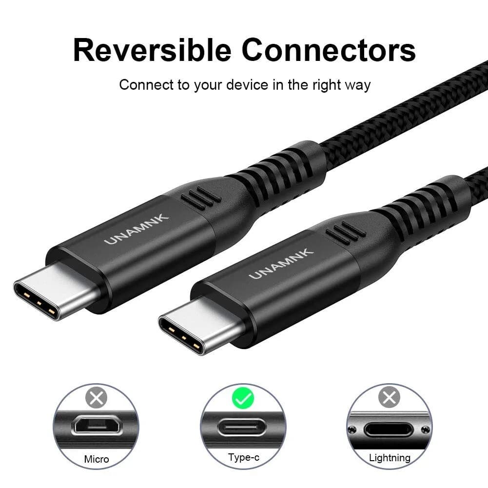 USB C TO USB C CHARGER CABLE 2M TYPE C FAST CHARGE 60W MACBOOK SAMSUNG ETC