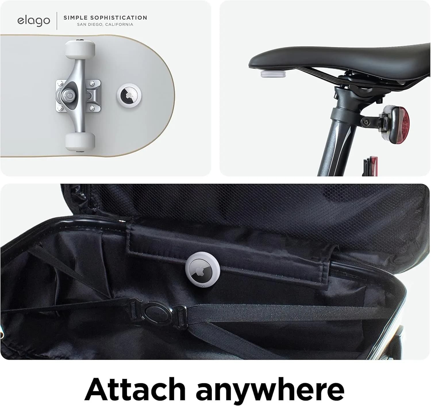 elago Silicone Pad Compatible with Apple AirTag Case Holder with Adhesive Sticke