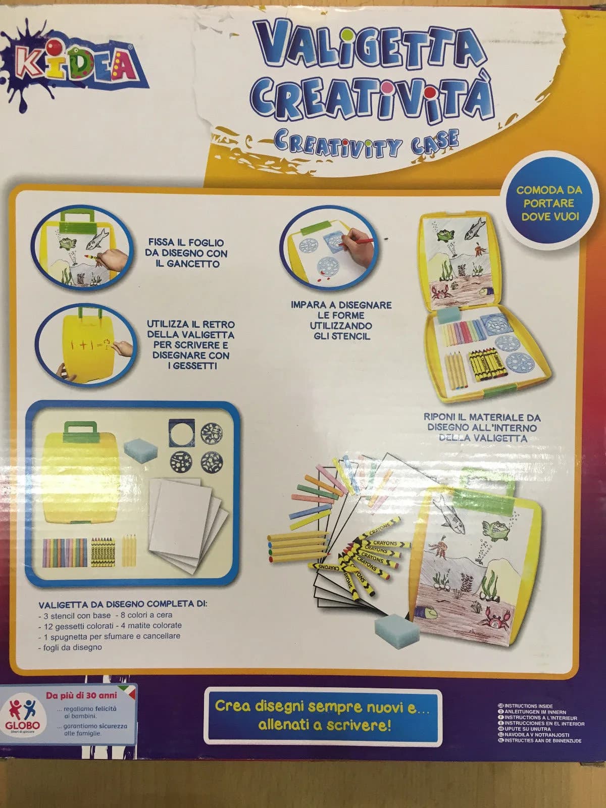 Kids Kidea Case for Kids Drawing Stencil Crayon's Gift Birthday Xmas