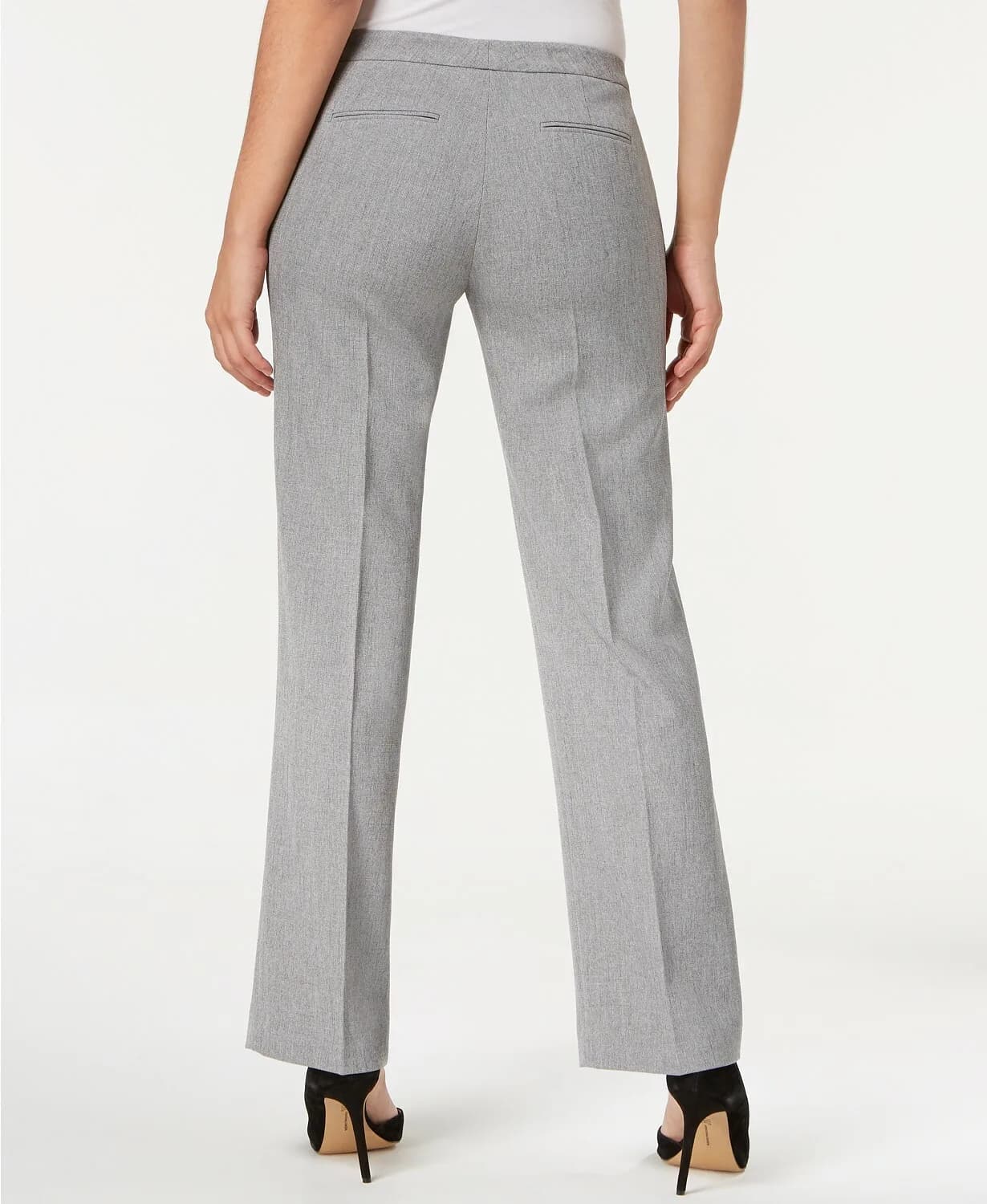 Kasper Straight-Leg Women's Trouser Pants, Grey UK 22
