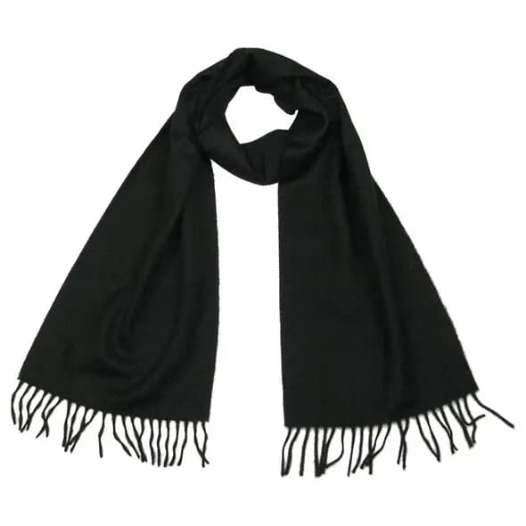 LOVARZI Lambswool Winter Scarf Black