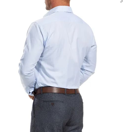 BYNARD ATHLETIC SLIM FIT LIGHT BLUE SHIRT BY CHESS LONDON