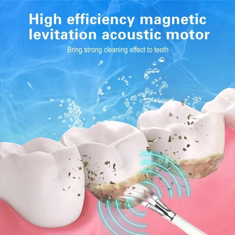 6 In1 Ultrasonic Electric Dental Scaler Tooth Stain Calculus Plaque Remover Tool