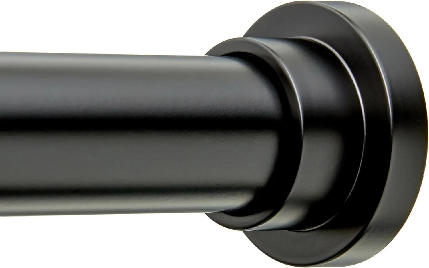 Amazon Basics Adjustable Indoor/Outdoor Tension Curtain Rod 91.4 to 137cm Black