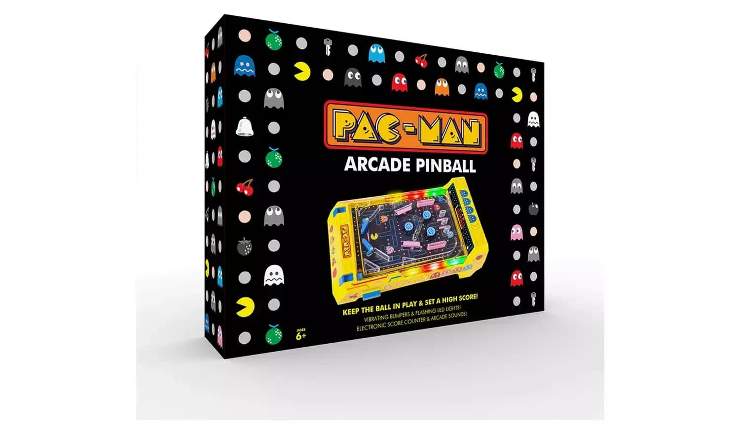 Menkind PAC-MAN Pinball Tabletop Game Retro Arcade Electronic Handheld Fun Gift