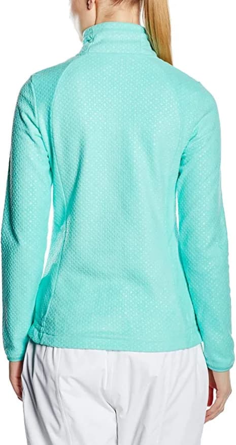 O'NEILL Women's Hidden Half Zip Fleece Jacket Spearmint Green Pull Over Top Rare